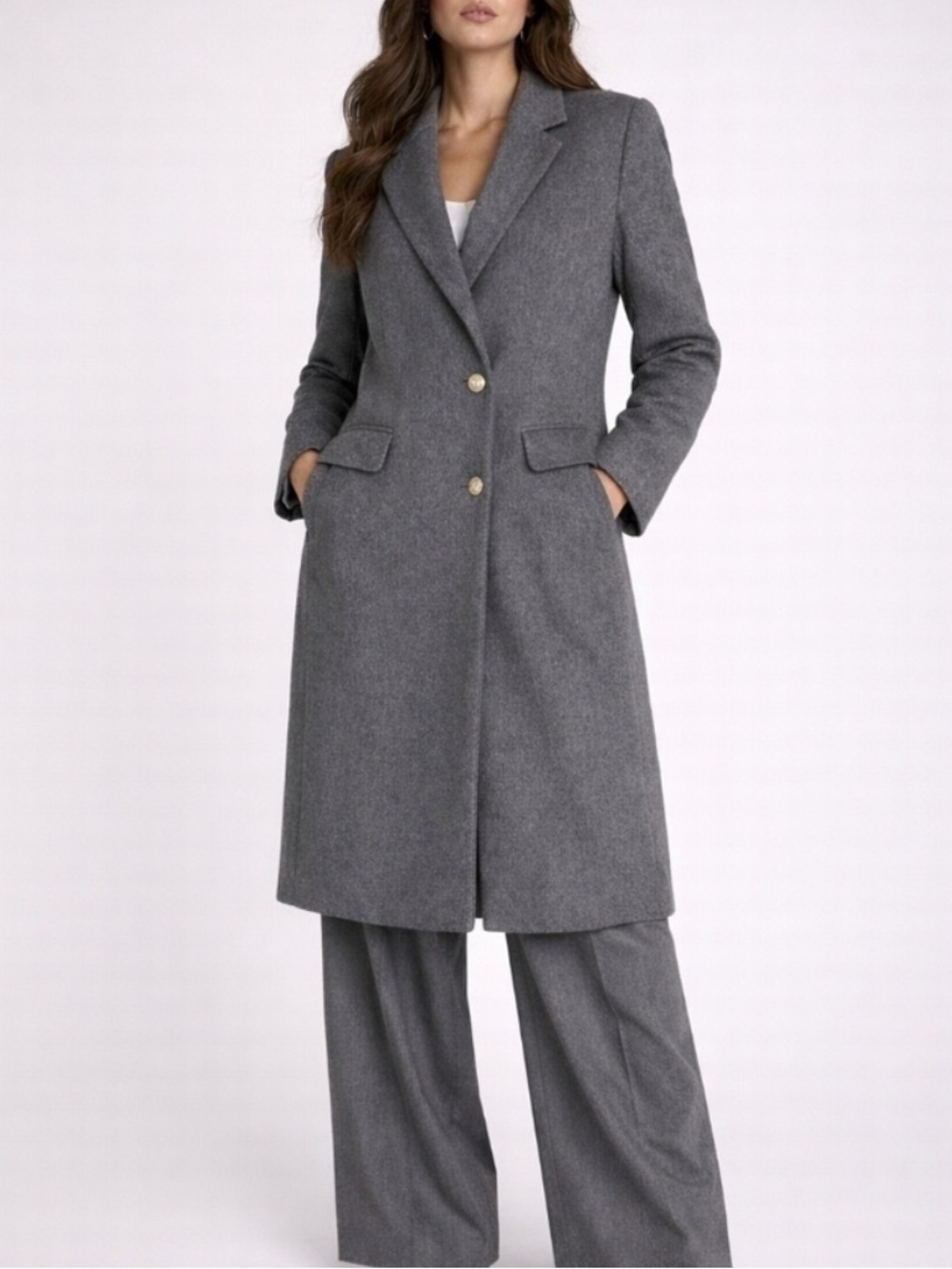 NWT J. Crew Collection Gray Wool Blend Classic Coat Size 12